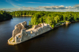 Noch als Ruine imposant: Die Burg von Koknese war ein Sitz der Rigaer Bischfe.     /      Kaspars Daleckis / latvia.travel